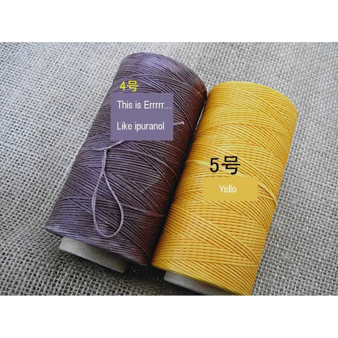 Hand stitching thread, Flat waxed thread, 150D, 260m, 29 color, 1mm